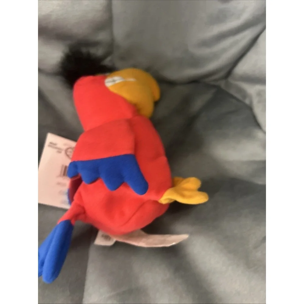 The Disney Store Aladdin Parrot Iago Mini Bean Bag plush NWT 6